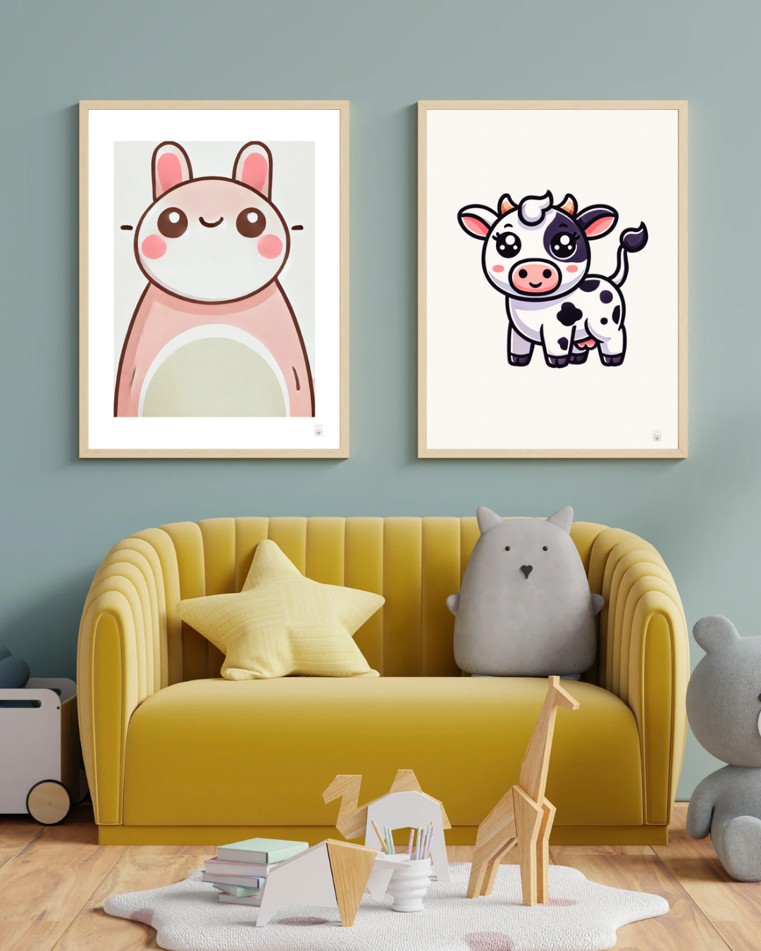 Verspieltes Cartoon-Poster – 50x70 cm